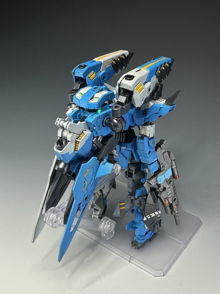 いつ来るか分からないケド、公式戦が来たら投稿しようと思ってるやつ、完成！！！

X777部隊所属機の専用装備みたいなイメージ

#30ミニッツの日
#30ML