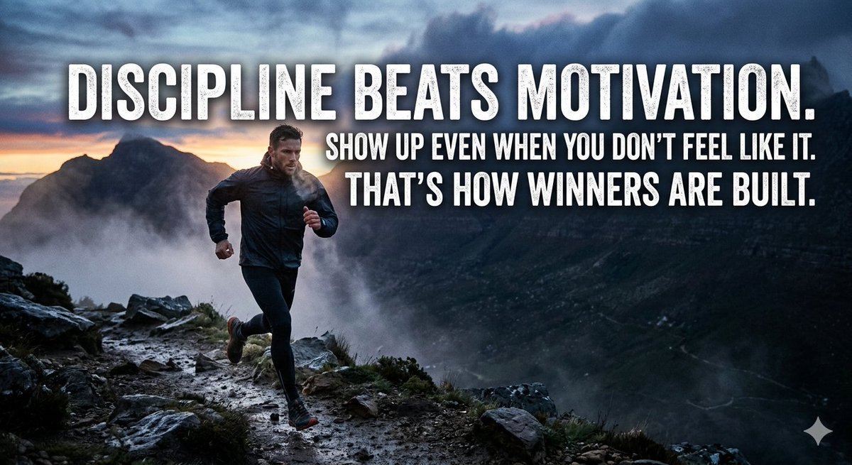 gyana_r_das's tweet image. "#Discipline beats #motivation . Show up even when you don’t feel like it. That’s how #winners are built."
#Thursday 
#ThursdayVibe
#LifeJourney
