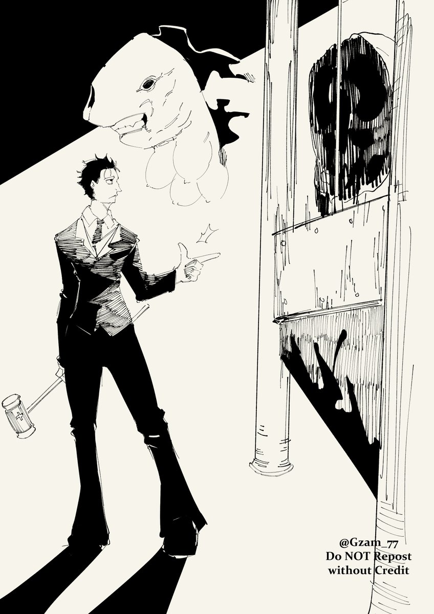 concept: Higuruma upscale part 2

He can now materialize his domain’s guillotine without opening his domain, similar to how Hakari summons his train doors