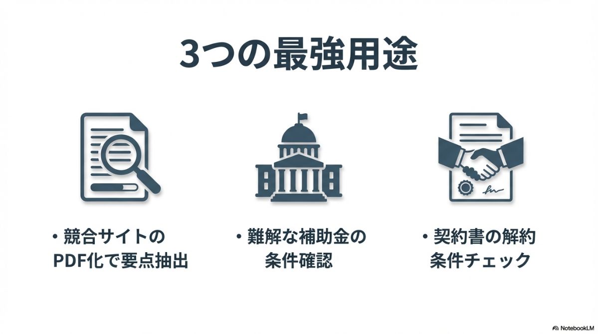 aidatapartner's tweet image. 50ページのPDF、読むの諦めてない？📄

Geminiサイドパネルを使えば、ファイルを開いたまま横でAIと会話できます。

「要点を5つにまとめて」「契約条件はどこ？」など、Ctrl+Fを超える爆速情報収集術を伝授！👇 

#Gemini #GWS