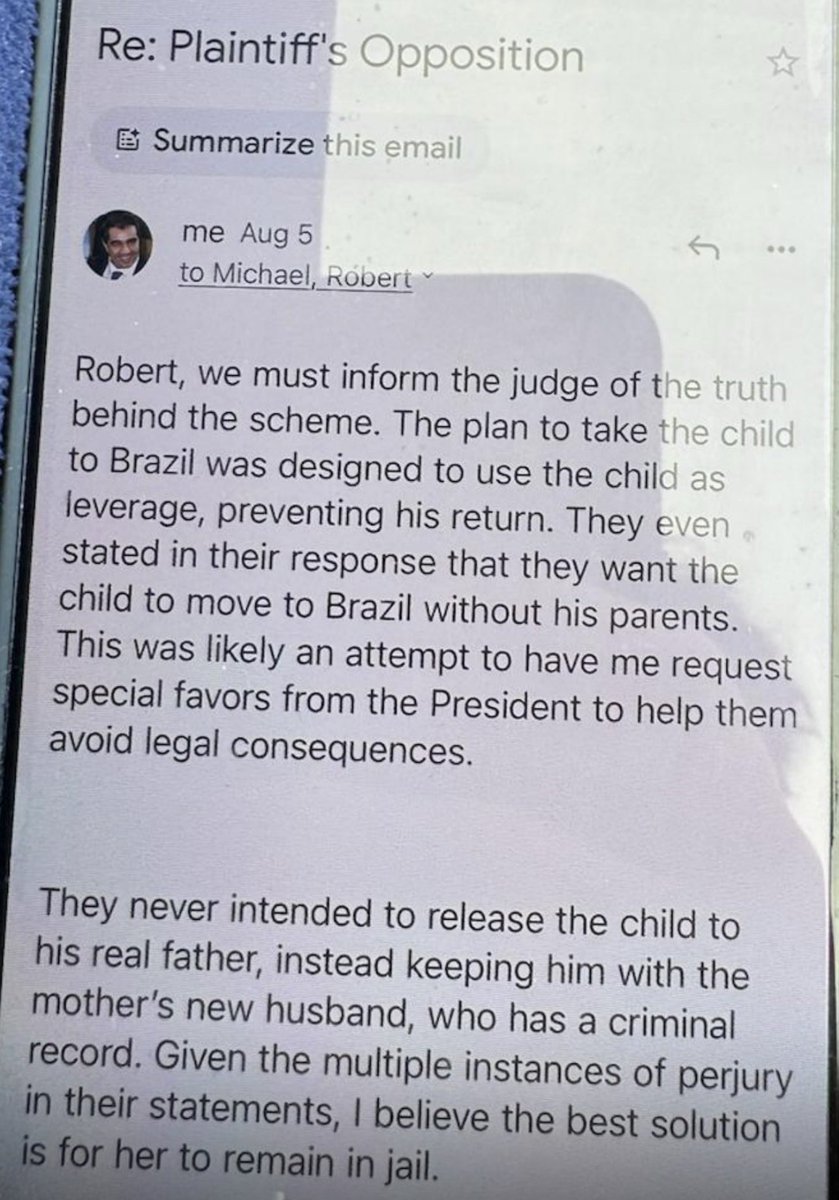 I have information that Paolo Zampolli was the anonymous caller who coordinated the investigation leading to the search &amp; seizure of the clinic, &amp; fraudulent arrest of João &amp; Amanda. Paolo, did so to illegally gain custody of his son. She was granted full custody in November ‘25.