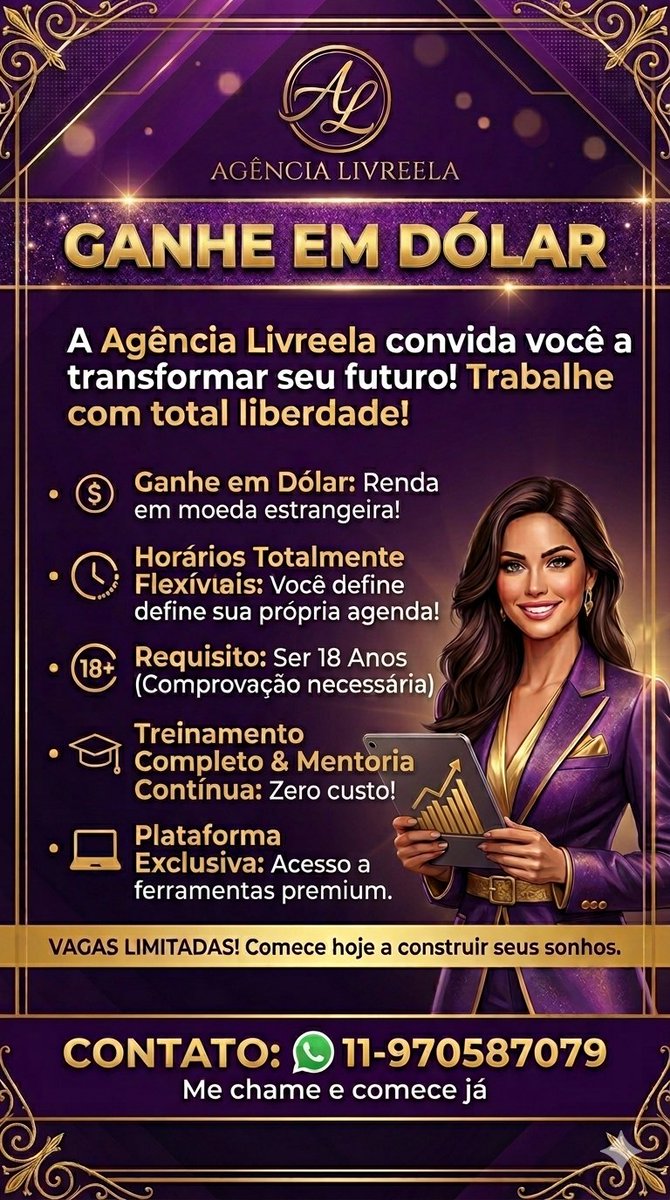 Vagas no app gringo.