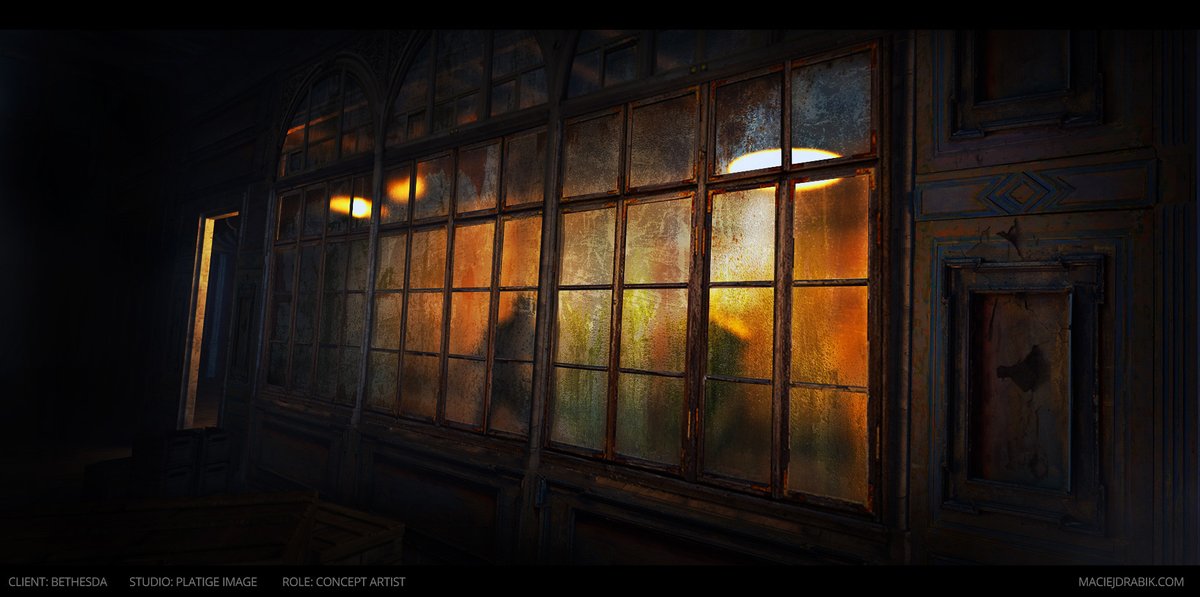 Hopping on a Dishonored bandwagon!
Here are a few concept arts I did for for Dishonored: Death of the Outsider – Official E3 Trailer