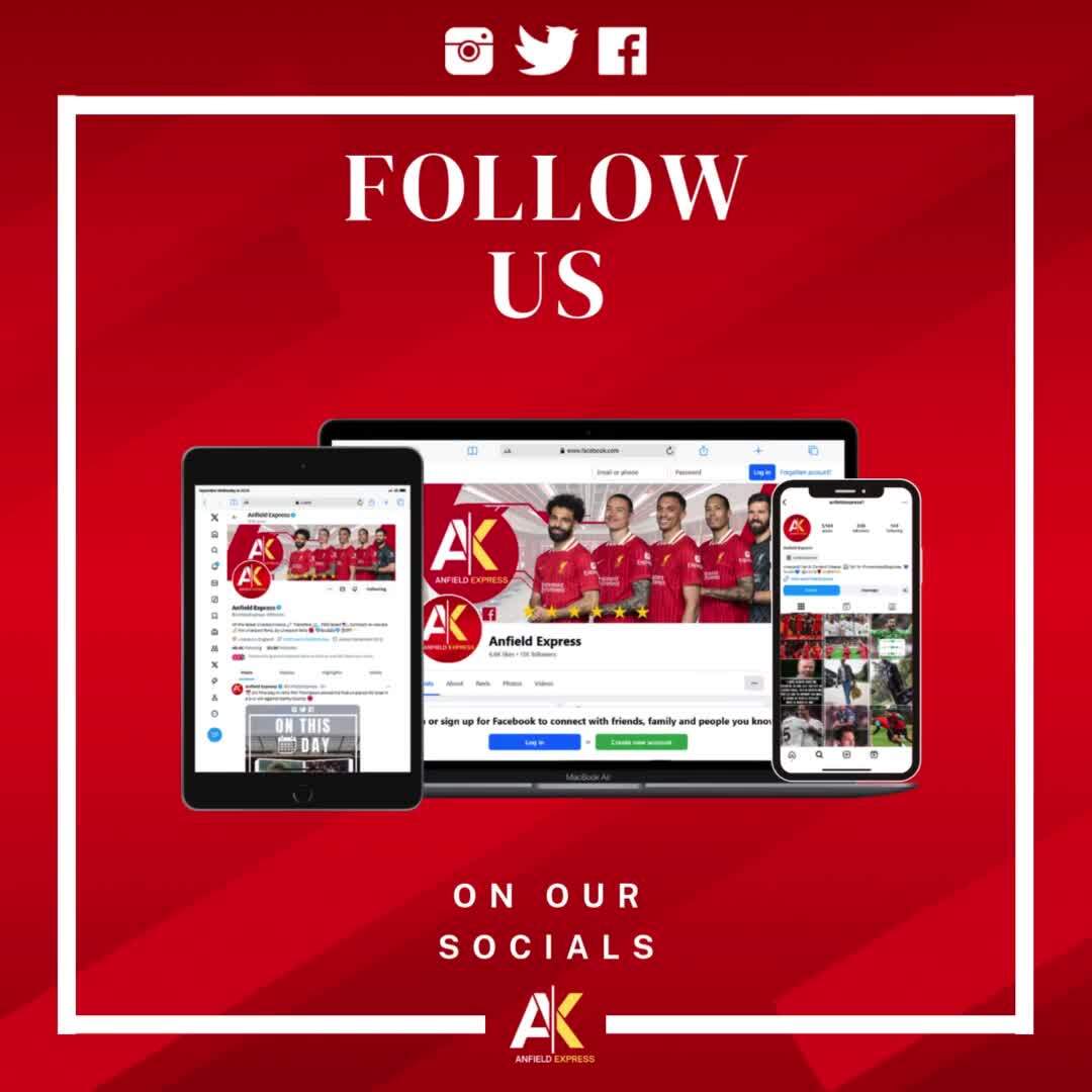AnfieIdExpress's tweet image. Give us a follow on our other social media accounts! 

Facebook: shorturl.at/BgmeE

Twitter/X: shorturl.at/JO3QK

Instagram: shorturl.at/EfLwj

| #LFC | #YNWA |