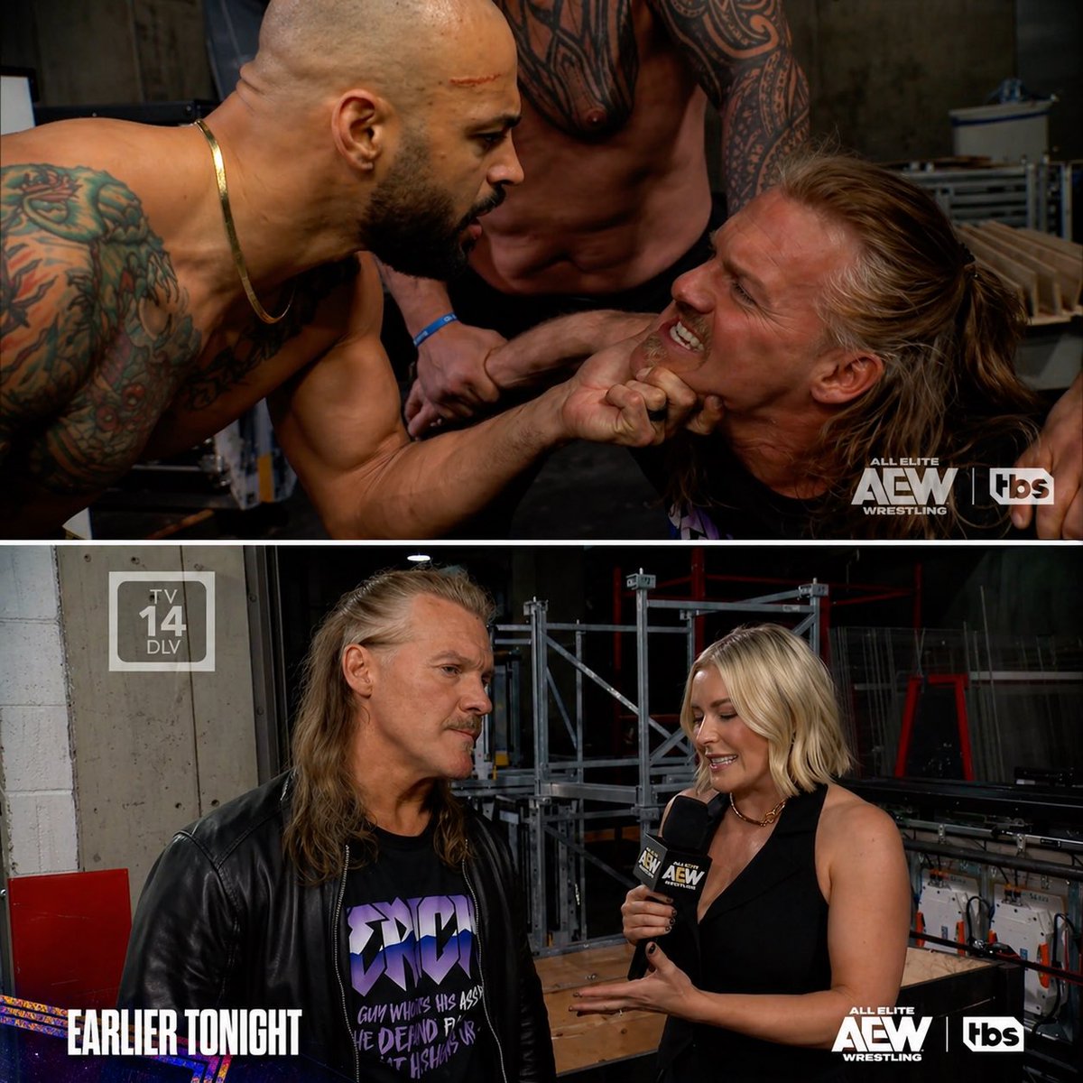 onlylukaWfans's tweet image. #CHRISJERICHO está molesto por su derrota y luego es atacado por #RICOCHET y #THEDEMAND... Esto escalará #aew #dynamite