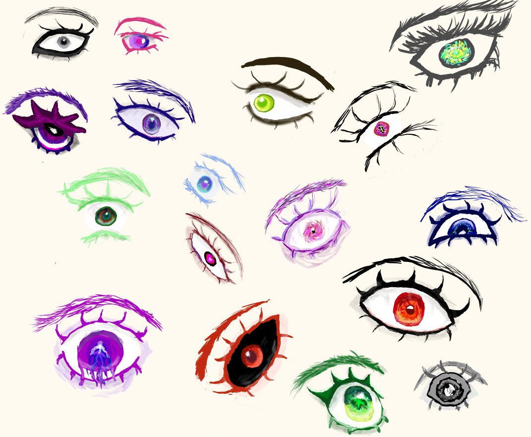 gioArty3's tweet image. practicing and experimenting with eyes 👀🤪
#eyes #practice
