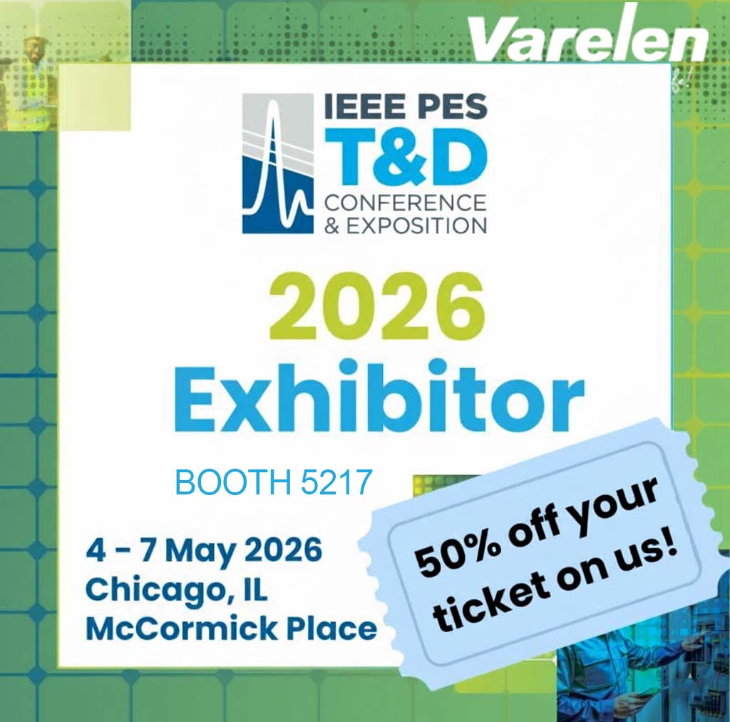VarelenElectric's tweet photo. 🔥 Heading to Chicago!

Join us at the IEEE   (PES) T&amp;D Conference
📍 May 5–7 | Booth 5217
Explore Varelen’s high-efficiency transformer solutions for data centers, renewables &amp; industrial power ⚡
🎟 DM us for a 50% OFF registration code!
#Transformers #DataCenter https://t.co/3VDi3qttY8