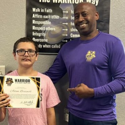 TheWAYAcademy's tweet image. #NewProfilePic
Adam is our Warrior of the month of April! #Jesusistheway