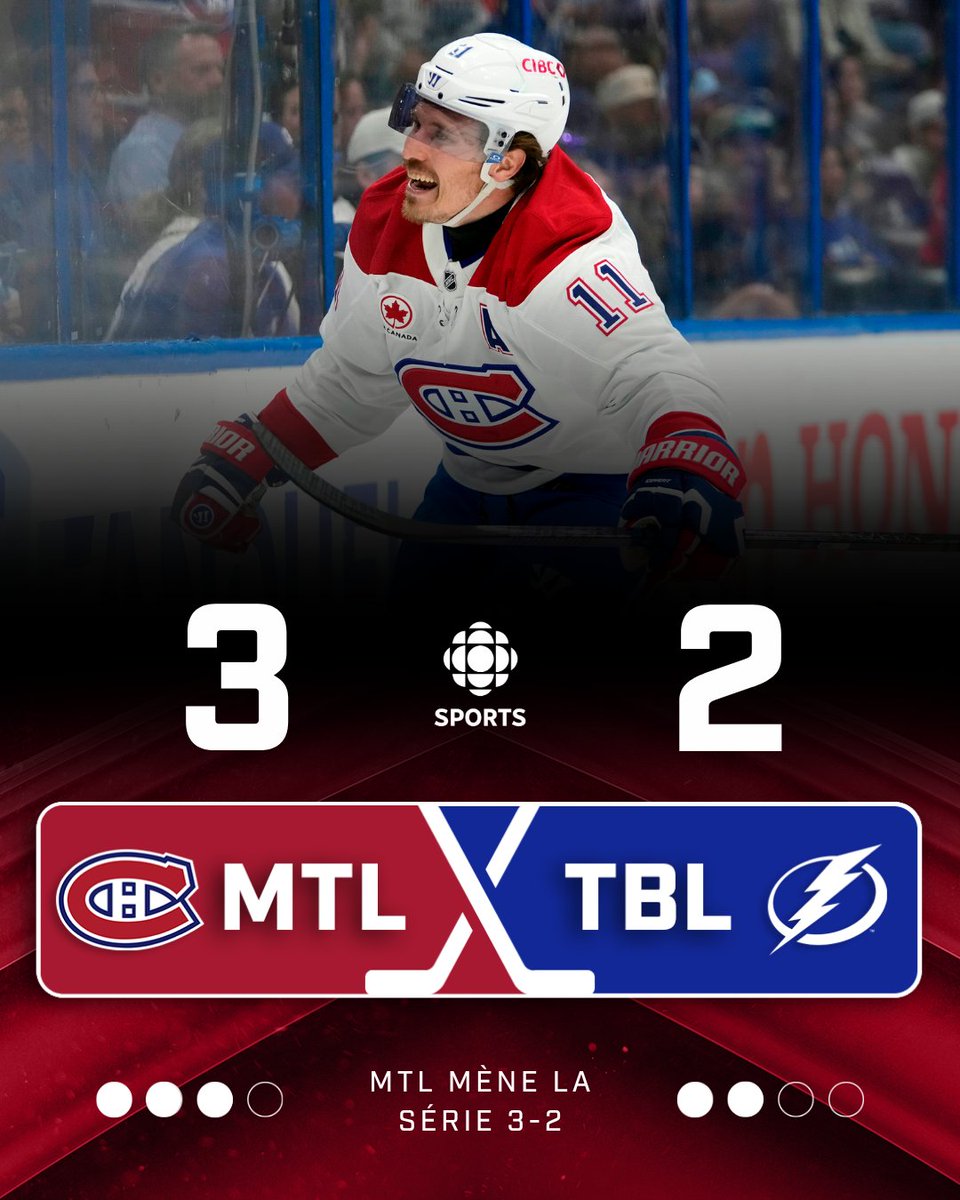 RC_Sports's tweet image. De retour dans la formation, Brendan Gallagher 💪 a mis le Canadien sur les bons rails 🛤 et Montréal reprend l'avantage dans la série!

#hockey #series #canadien #lightning