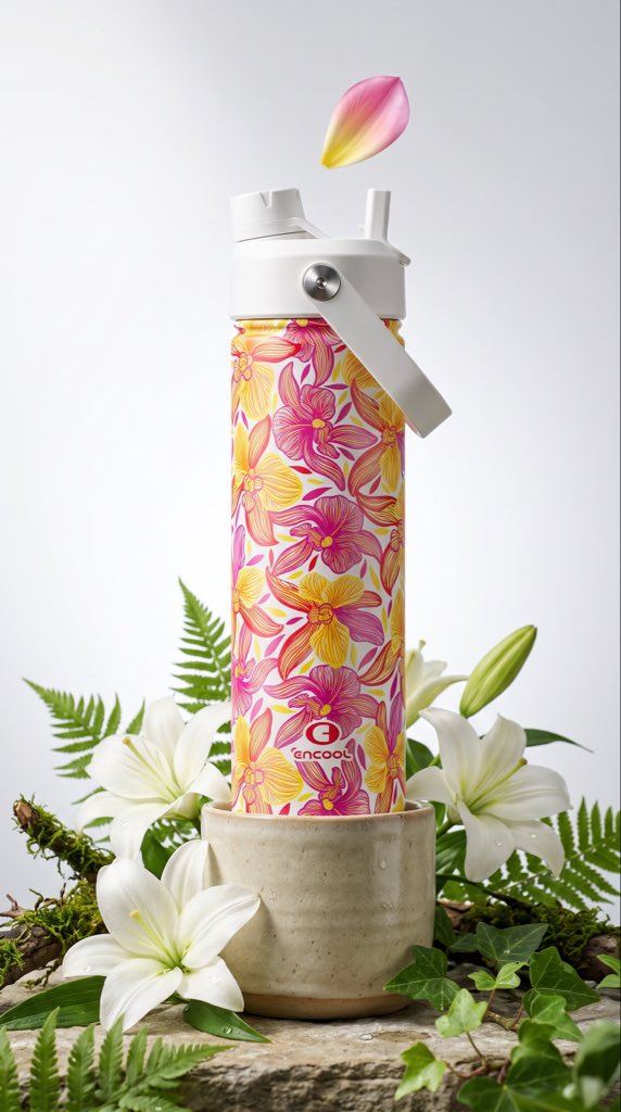 Encool_Official's tweet image. Surrounded by lilies, wrapped in elegance 🌸 
Encool redefines your hydration moments with floral beauty, turning everyday routines into something romantic.🌿💧
#Encool #waterbottle #flowerlovers #lily #DrinkMoreWater