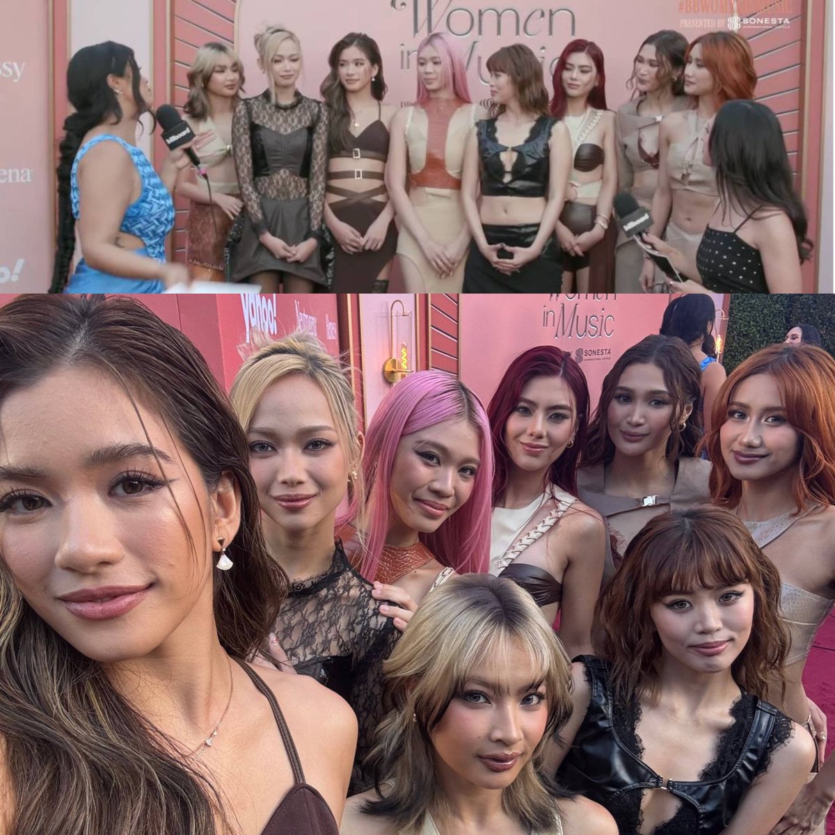 The Nation’s Girl Group BINI graces the red carpet at Billboard Women in Music 2026.