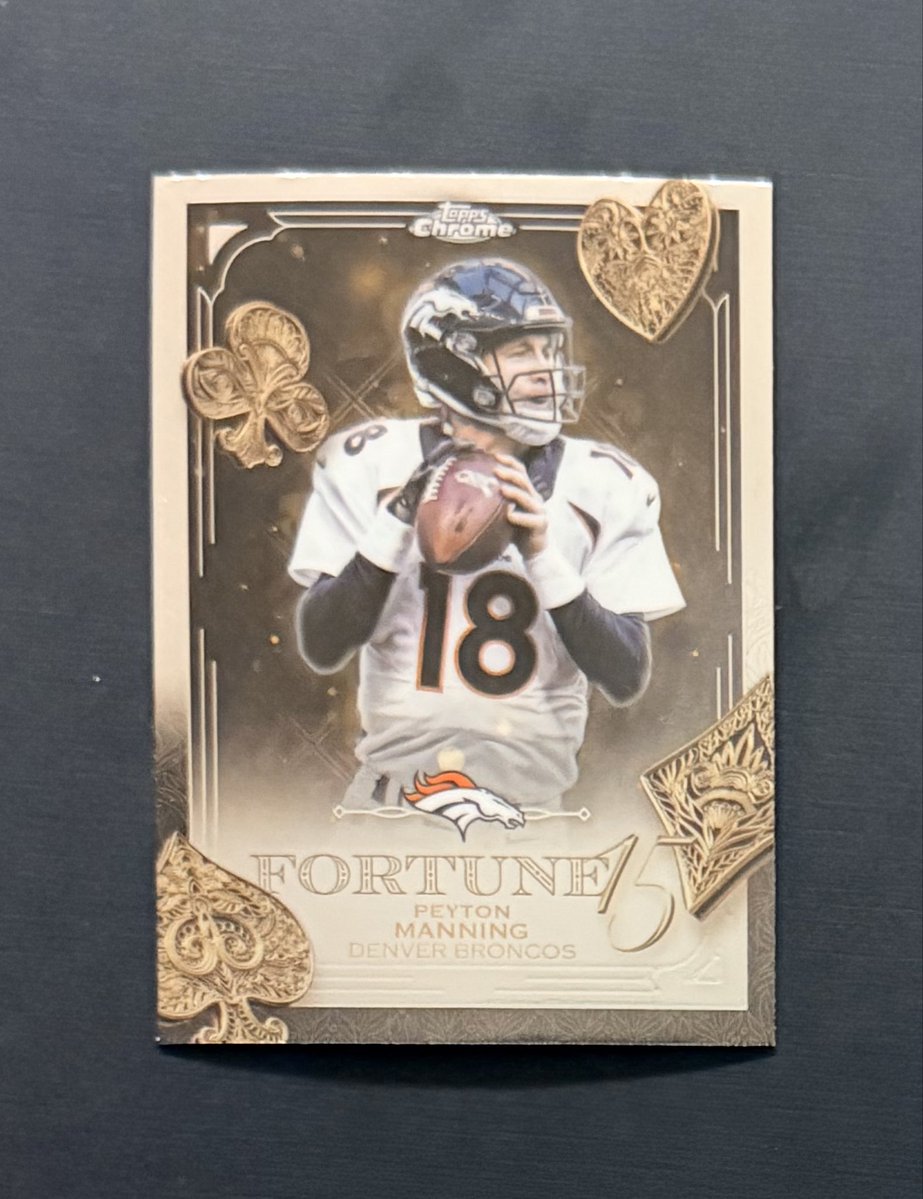 WaterPlantGuy's tweet image. Peyton Manning Fortune 15 insert 🃏 One of the cleanest looking cards in the set. Ending in 8 hours.
#PeytonManning #Broncos #ToppsChrome #NFLCards

ebay.us/m/grGpZy