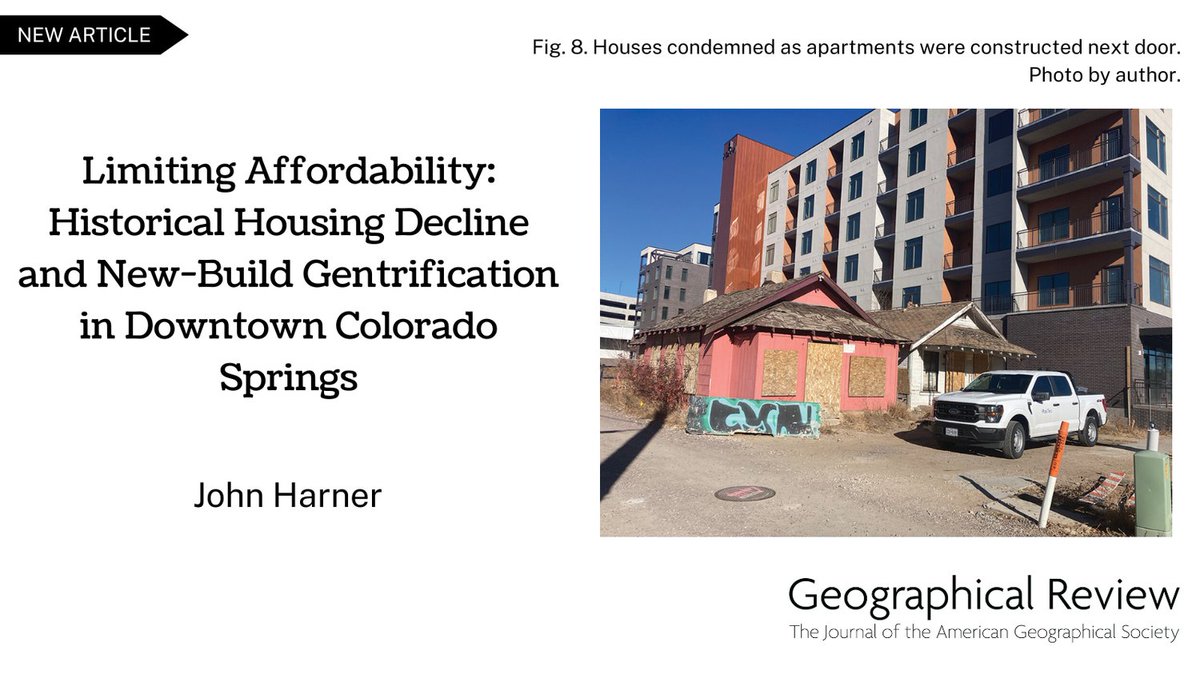 Geog_Review's tweet photo. Check out this recent article in the GR exploring #gentrification in Colorado Springs: https://t.co/E4Fo6cM4SF

@AmericanGeo https://t.co/fqKw92qnpv