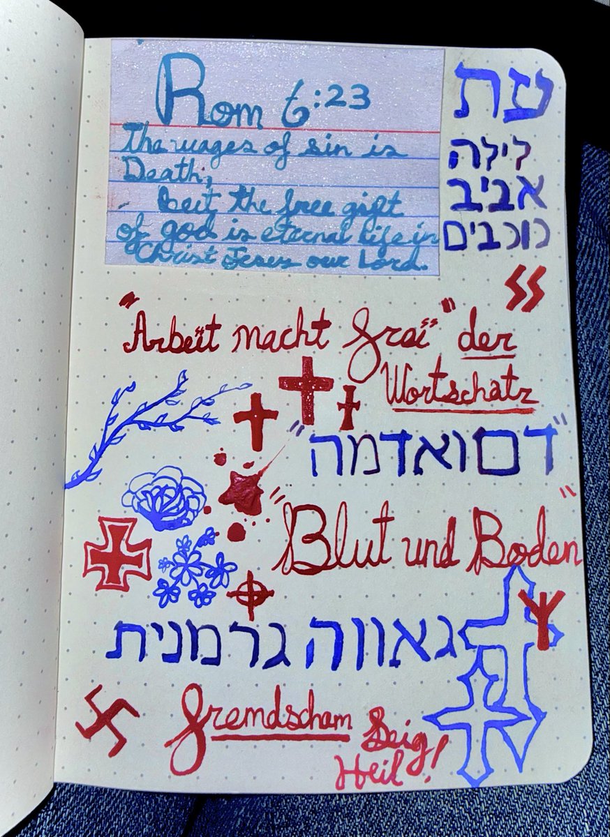 BloodyandSoiled's tweet image. જ⁀➴ Wille und Macht ࣪˖ ִֶཐི༏ཋྀ ⚡︎ ༉‧₊˚. #Calligraphy #German #Hebrew