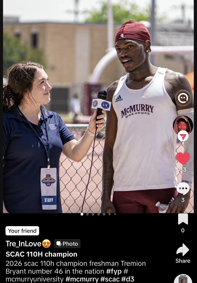 This is what resilience looks like—this is Bambi. He earned his nickname because he couldn't gained better control of his body doing running in the 8th grade as a deaf athlete. Now, he's doing something incredible. So proud of you, Tre!