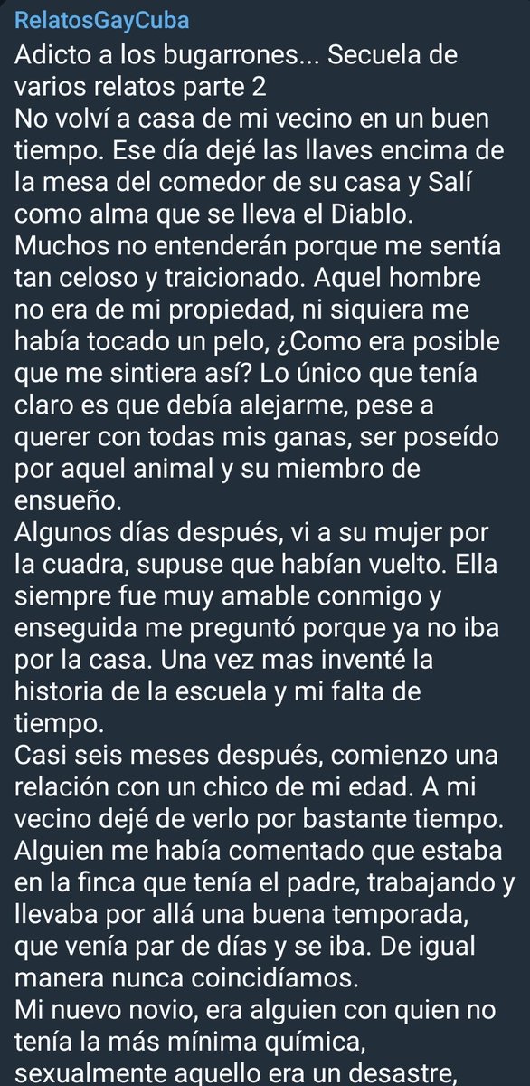 Relatos Gay Cuba tweet media