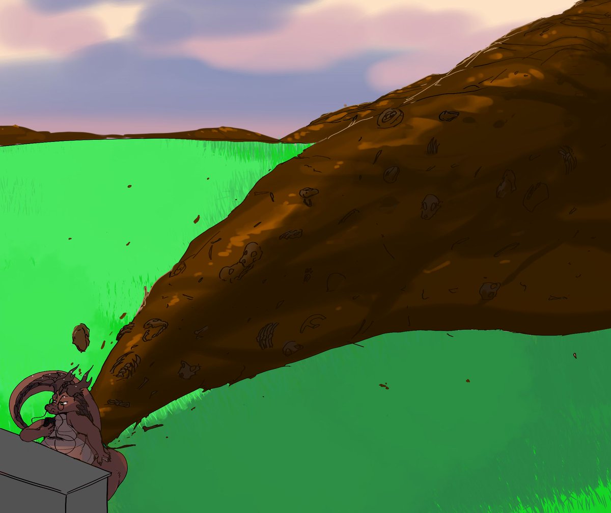NastiestNoodle's tweet photo. How I (or more specifically my bowels) be movin' after Eat Your Friends Day... I DID say I was gonna eat them all, and what goes in must HNNnHHGFffffff... PHHHHHHHRrrrrrBBBlllllllRRPPphHHTTTTTT... come out!
Art by JustAnotherPerson on Eka's https://t.co/C93jdb264L