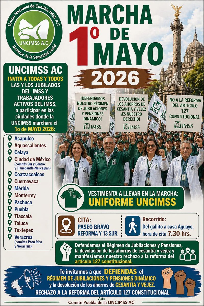 leo_edumen's tweet image. Te invitamos a que defiendas el Régimen de jubilaciones y pensiones dinámico y la devolución de los ahorros deCesantía y Vejez.
Rechazo a la reforma del artículo 127 constitucional
#cesantíayvejezquesepaguedeunavez
#LatidosdeEnfermería
@InforManSalud
#GEN whatsapp.com/channel/0029Va…