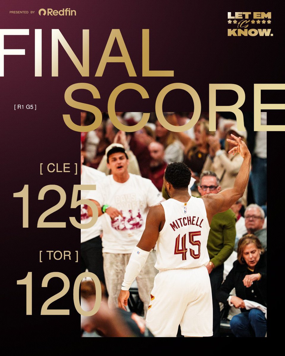 CLEsportsTalk's tweet image. #CAVS WIN CRUCIAL GAME 5 OVER RAPTORS IN CLEVELAND AND ARE NOW UP 3-2!!!