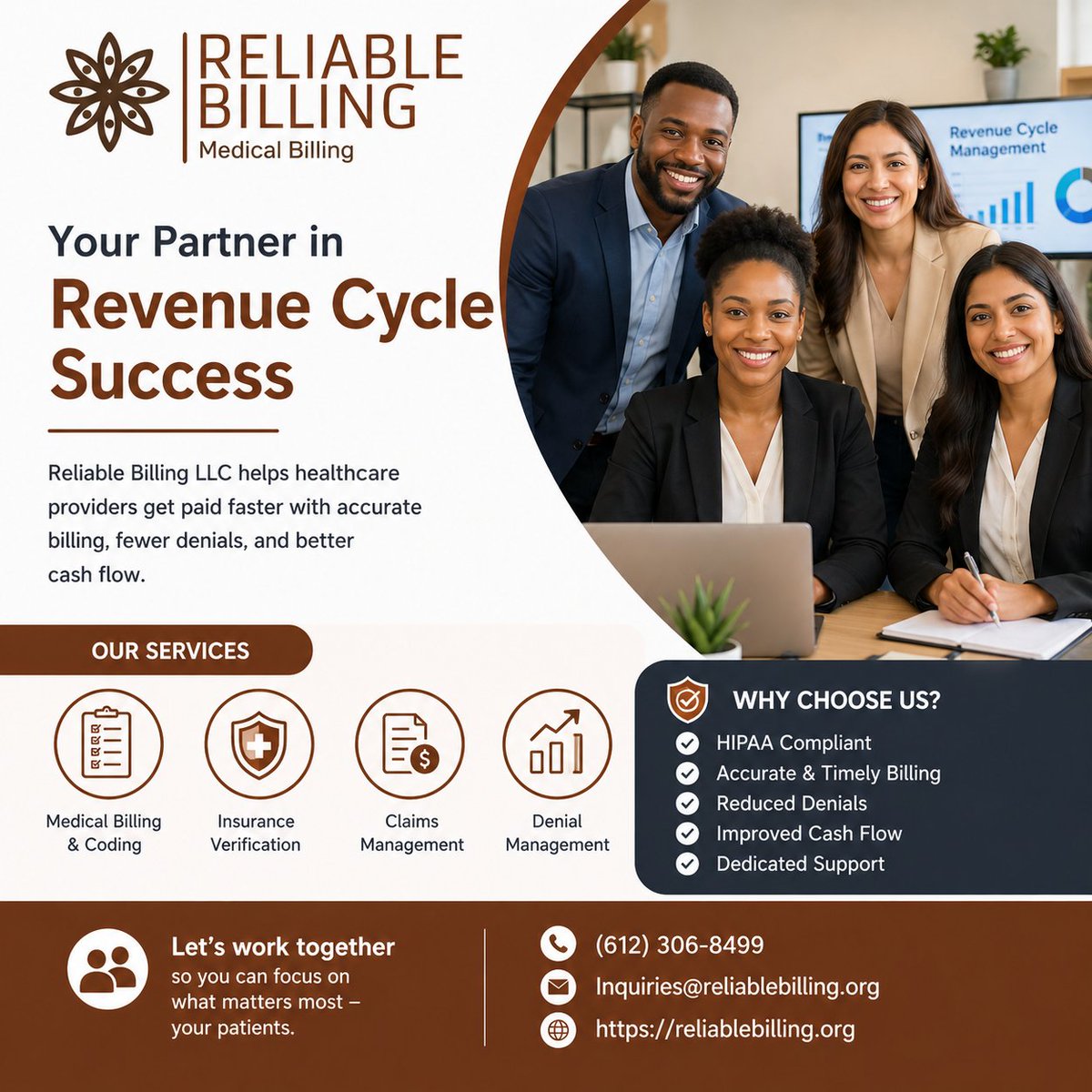 BillingRel90791's tweet image. We chase claims so you don’t have to. Reliable Billing LLC turns effort into earnings.
#reliablebillingllc #MedicalBillingSolutions #credentialing #licensing #contracting #StressFreeSolutions