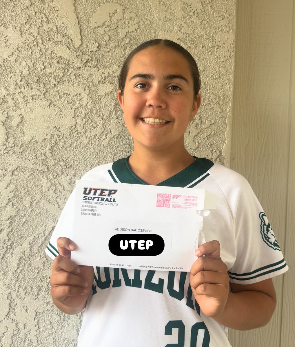 AddisonRad08's tweet photo. Thank you @UTEPSoftball @UTEP @UTEPAthletics @CoachTJHubbard @CoachBandin @calderon_zaylie for the mail today! I’m excited to learn more about your school and softball program! #miners #gominers #picksup 

#softball #2029uncommitted #softballrecruit #ClassOf2029 #collegeathlete #studentathlete 

@AZinthecircle @LineDsoftball @ExtraInningSB @HHSathleticsAZ @HorizonSoftball @PVUSDATHLETICS 
@AZPreps365 @stormlavine14u @MathisStorm @AZStormJDecker @azstormcaptain @AZBoltsWalding @AZStorm_Downes @AZStormSheehan @AZStorm_Mendez  @SBRRetweets @CoastRecruits @gatorjack72 @BallGirlSports @SunilSportsNews @DiamondAddicts
