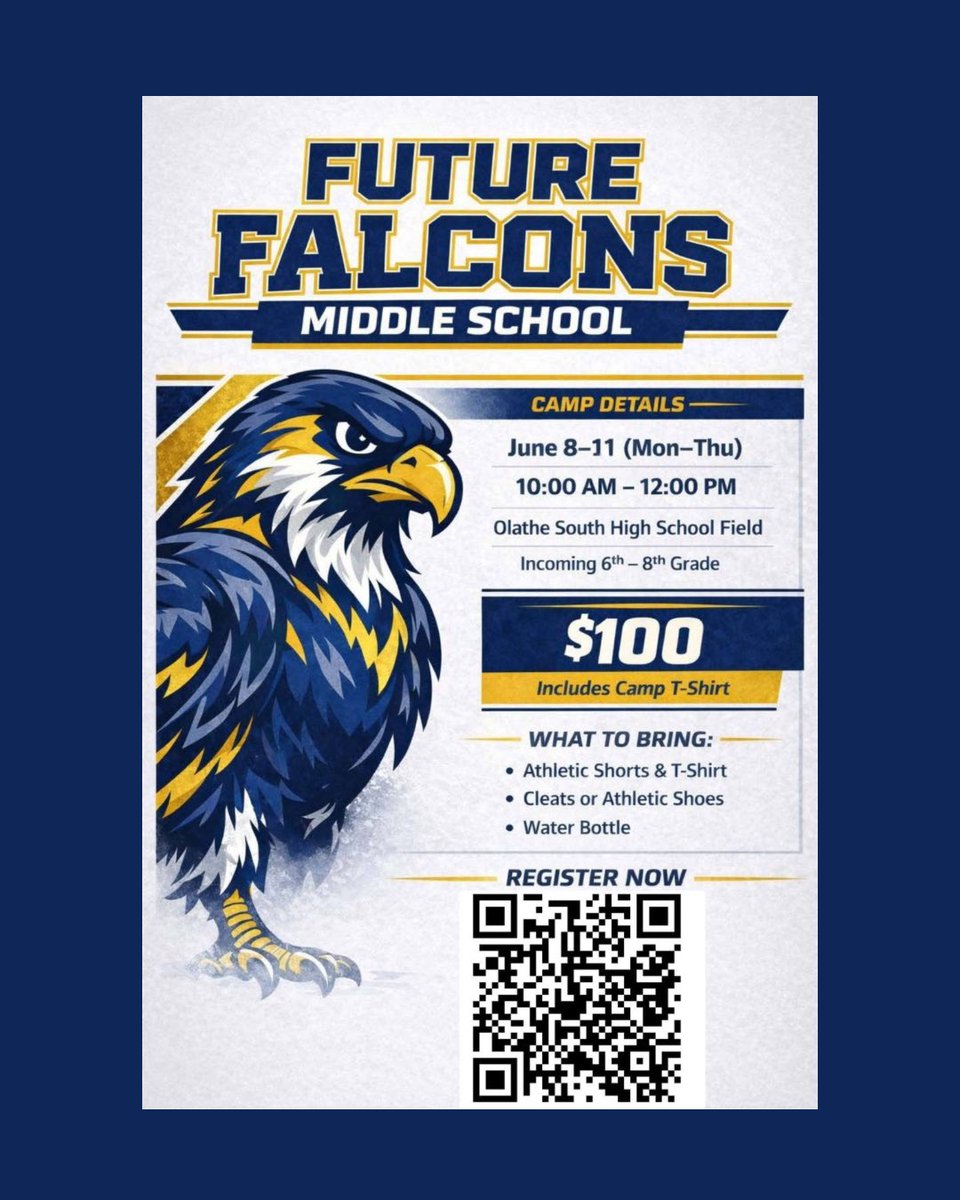 Olathe South Falcon FOOTBALL BOOSTER CLUB 🏈 tweet media