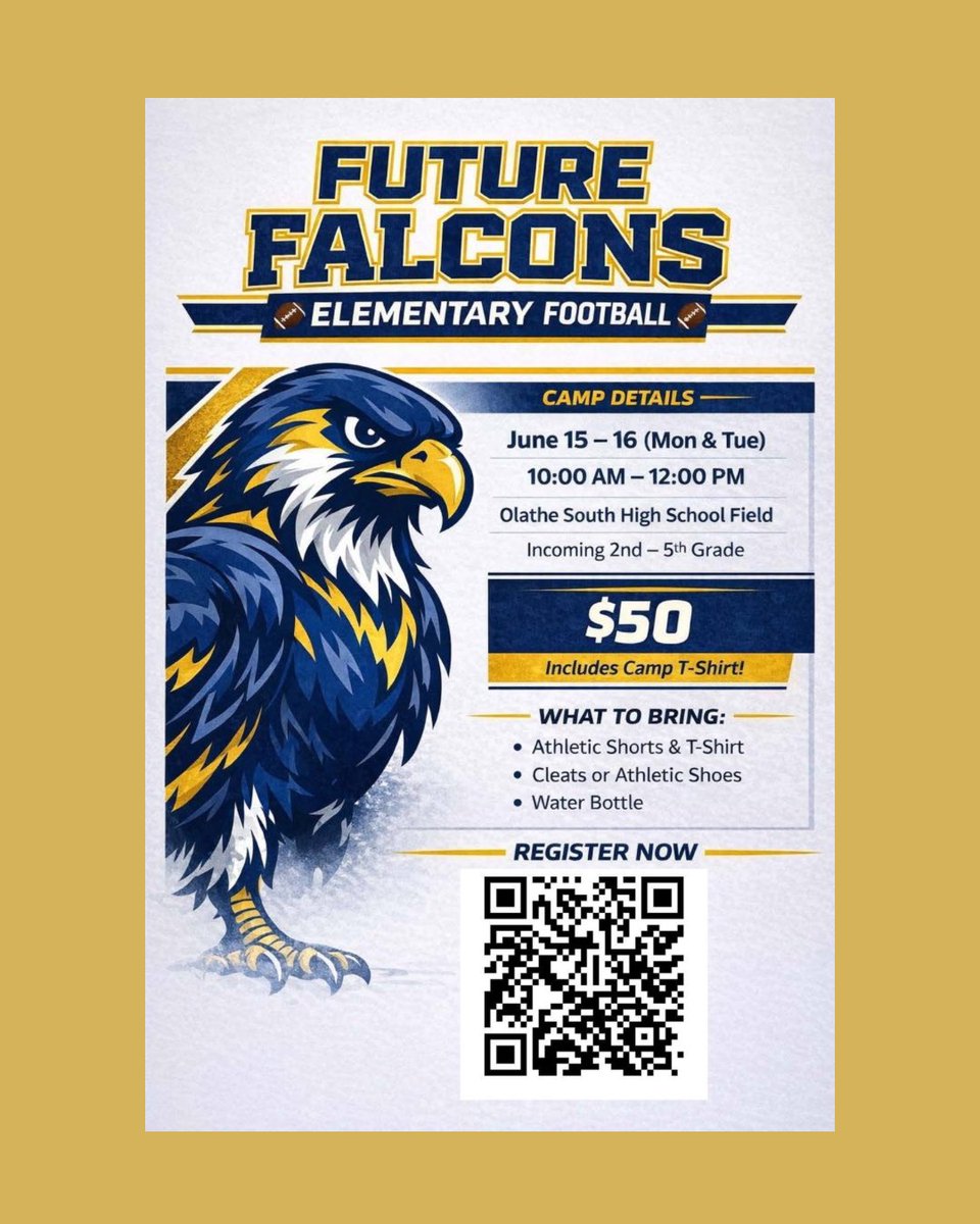 Olathe South Falcon FOOTBALL BOOSTER CLUB 🏈 tweet media