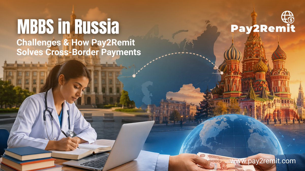 Pay2Remit's tweet image. MBBS in Russia: Payment Challenges Indian Students Face in 2026

If you're planning MBBS in Russia—or guiding students—this is something you need to understand.

👉 Read more:
pay2remit.com/blog/mbbs-in-r…

#MBBSinRussia #StudyAbroadIndia #CrossBorderPayments #Pay2Remit
