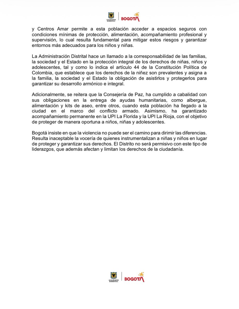 Consejería de Paz de Bogotá 🕊 tweet media