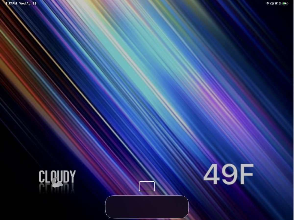 austynjohnson26's tweet image. Custom #wallboard 🌧️🫧

Inspired by Fav Weather by @daddykool666  
Wall:  by @ElijahCreative 

Simple and calm with the live weather widget.

Hope it brings some calm ✨