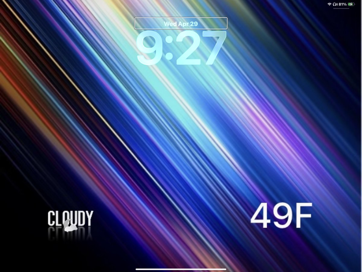 austynjohnson26's tweet image. Custom #wallboard 🌧️🫧

Inspired by Fav Weather by @daddykool666  
Wall:  by @ElijahCreative 

Simple and calm with the live weather widget.

Hope it brings some calm ✨