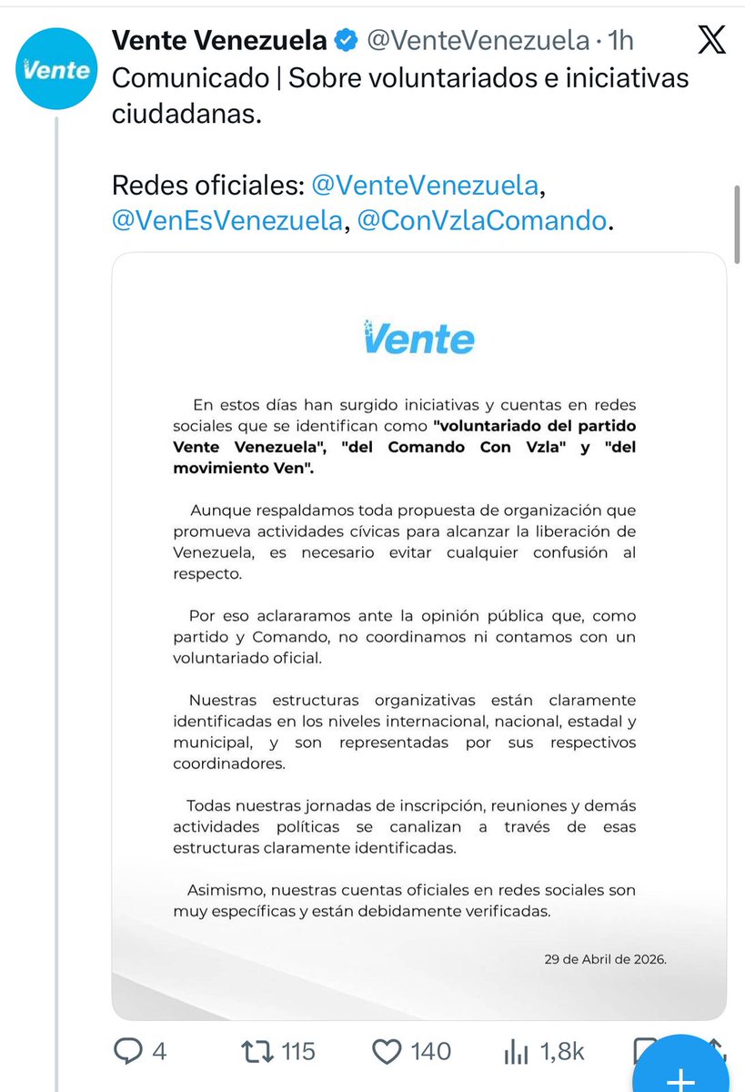 Orlando Fuenmayor S. tweet media