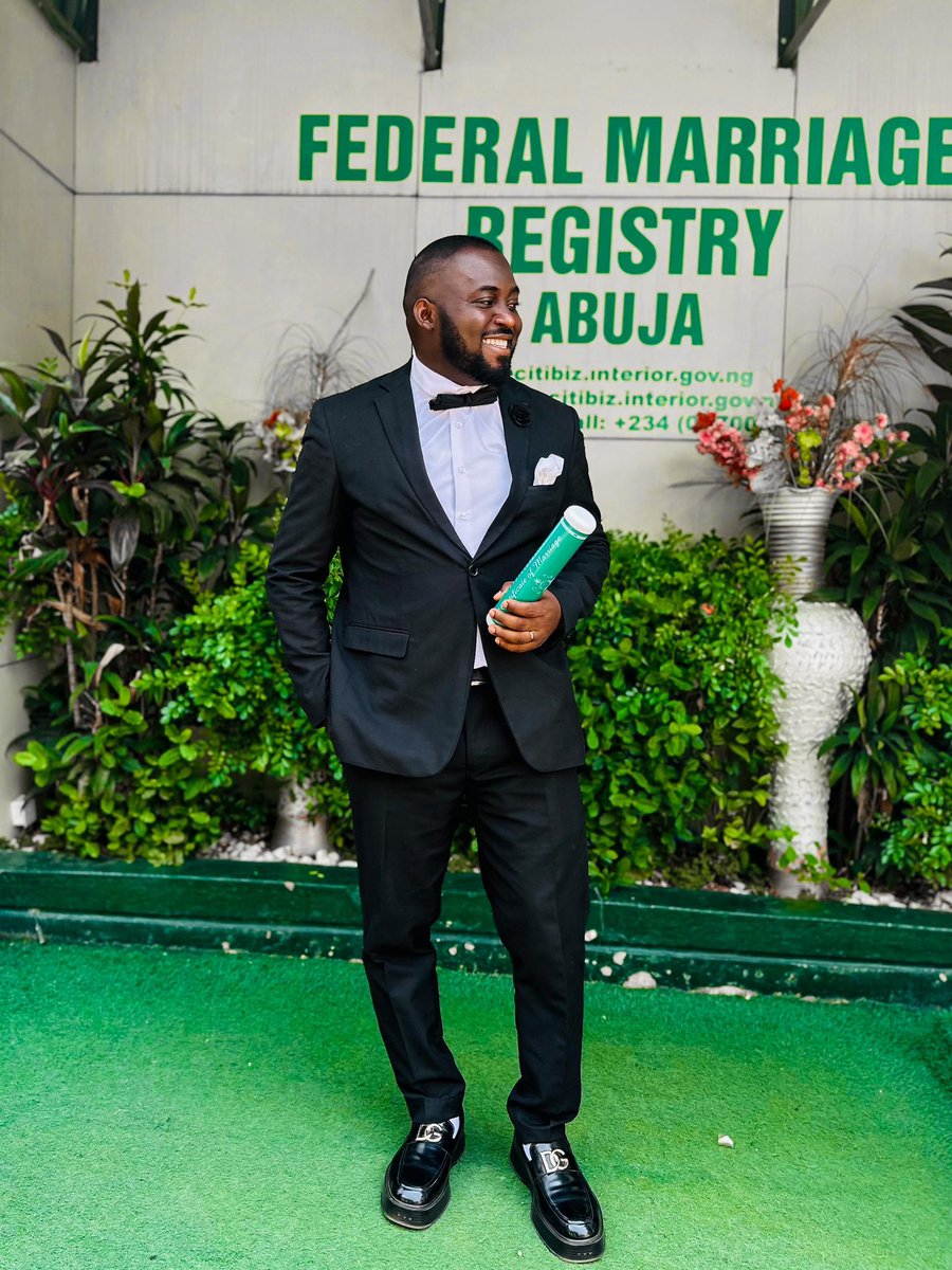 CalebJerryNg's tweet photo. Our union got legally sealed on the 24th of April, 2026 to the glory of God.
To God be all the glory 🙏 
#IC2026
#IfeomaAndCaleb2026 https://t.co/jqeEGcSAR8