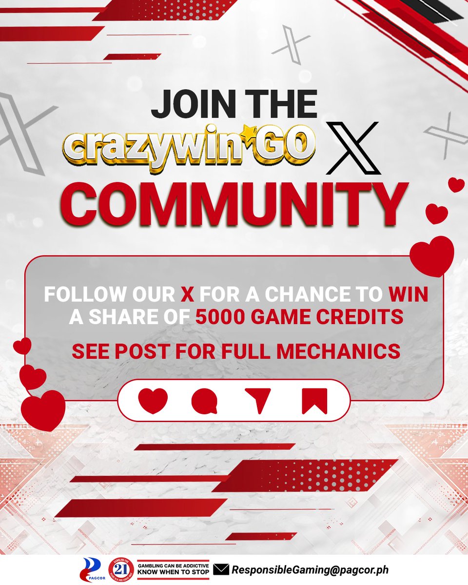 _CrazyWinGO's tweet photo. Sumali sa Crazywin GO X Community! https://t.co/WQKYmQVD4h