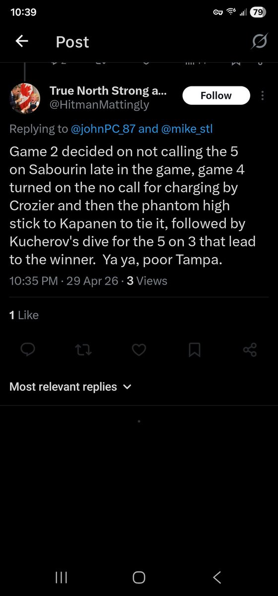 johnPC_87's tweet photo. @mike_stl Wow he chipped and then blocked me. Typical Habs behavior. https://t.co/d8Hhry0xve