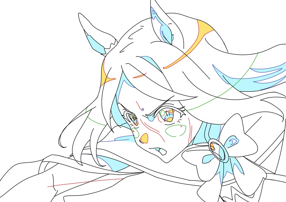 melonliee15's tweet photo. ナリタトップロードの二原練習です。 線の綺麗さと影の指定を意識して描きました。

#二原 #クリンナップ #アニメーション #アニメーター志望 #ウマ娘 https://t.co/MAHxDZmrYA