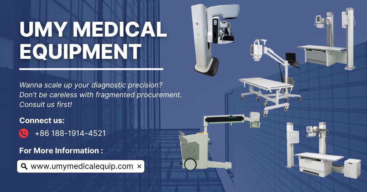 UmyMedical's tweet image. Ready to SCALE UP YOUR CLINIC?
Don’t be careless with your equipment sourcing. It’s better to consult with Umy Medical first! We ensure a seamless workflow from precision spec alignment to pre-shipment documentation audit.
Better Care, Better World. 🌍🩺
#umymedical #xray
