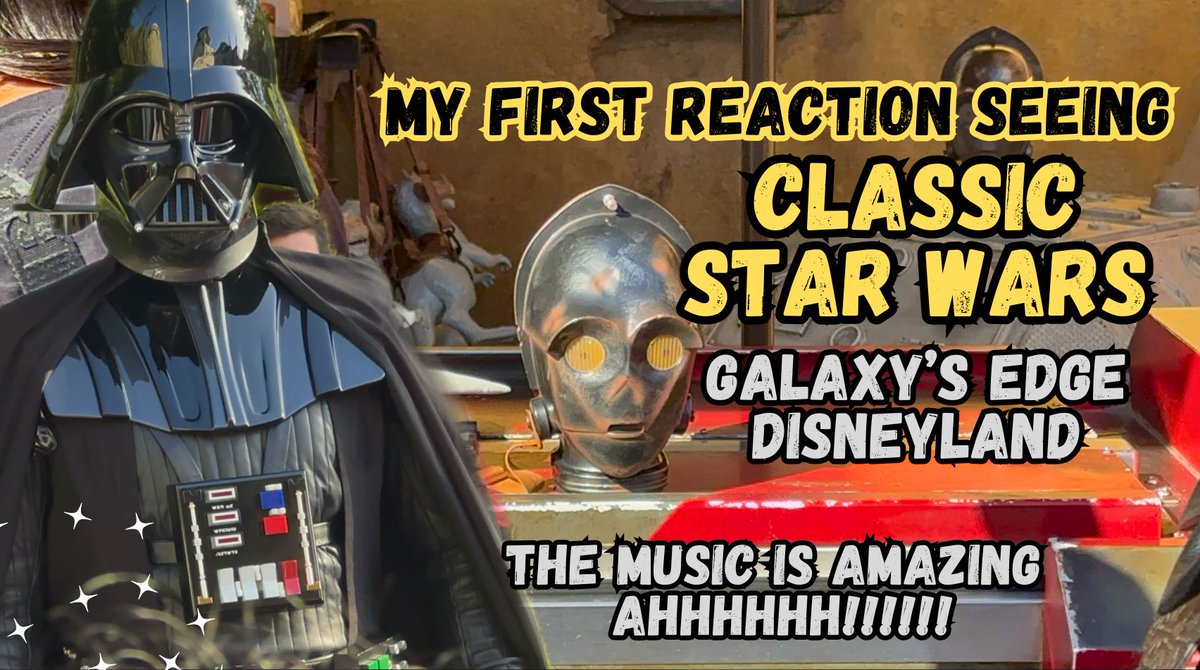Classic #StarWars has come to Galaxy’s Edge in Disneyland and it is AMAZING!! Especially the music. I am so happy! Here is my first reaction: youtu.be/BChjZegt5LY?si…