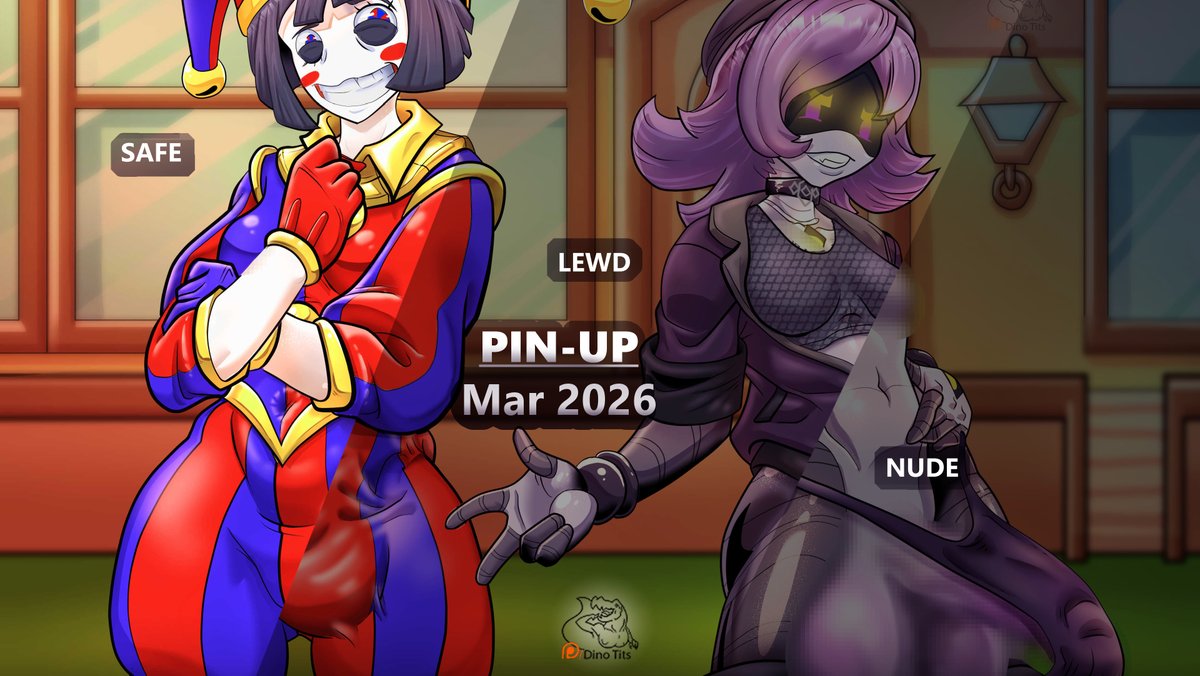 Mar2026 PINUP: Uzi and Pomni at the Inn
Uzi and Pomni enjoy a photoshoot together at the Glitch Inn.
dinotits.com/post/mar2026-p…

#henati #PinUp #TADCnsfw #MurderDronesNSFW #MDNSFW #glitchproductions #futanari #HyperGenitals
