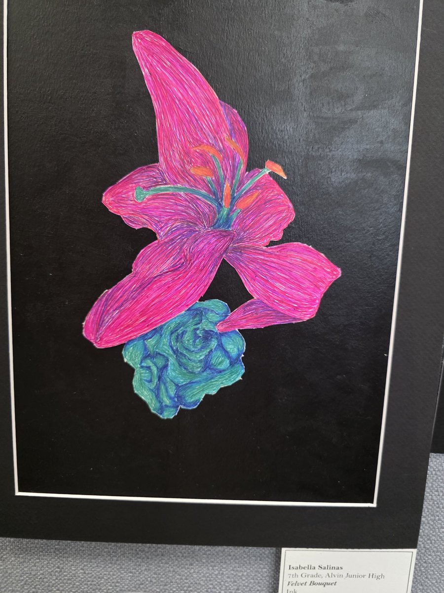 MsEliRodriguez's tweet photo. @AlvinISD Spring Art Show was amazing! Beautiful artwork!! https://t.co/SgWx48DSta