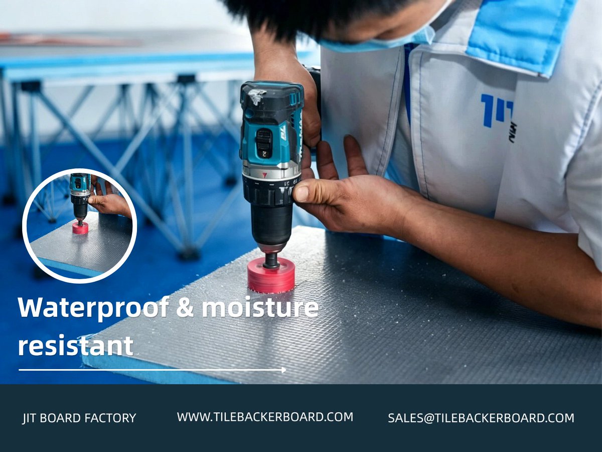 ANHUI_JIT's tweet image. Waterproof &amp;amp; moisture resistant
Does not absorb water, perfect for wet areas and outdoor use.
   #factory #waterproofmaterial #Construction #enterior #buildingmaterial #homerenovation #constructiontips #ConstructionMaterials #ConstructionSite #tilebackerboard