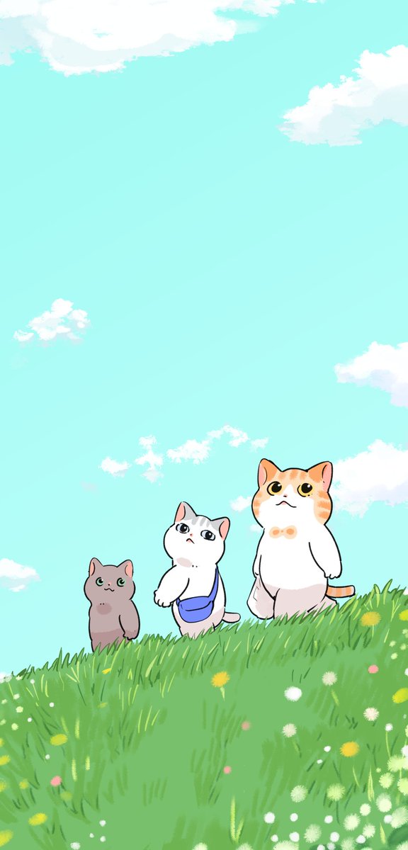 5月の無料壁紙です🐸🐱📅 保存してご利用いただけます🎏