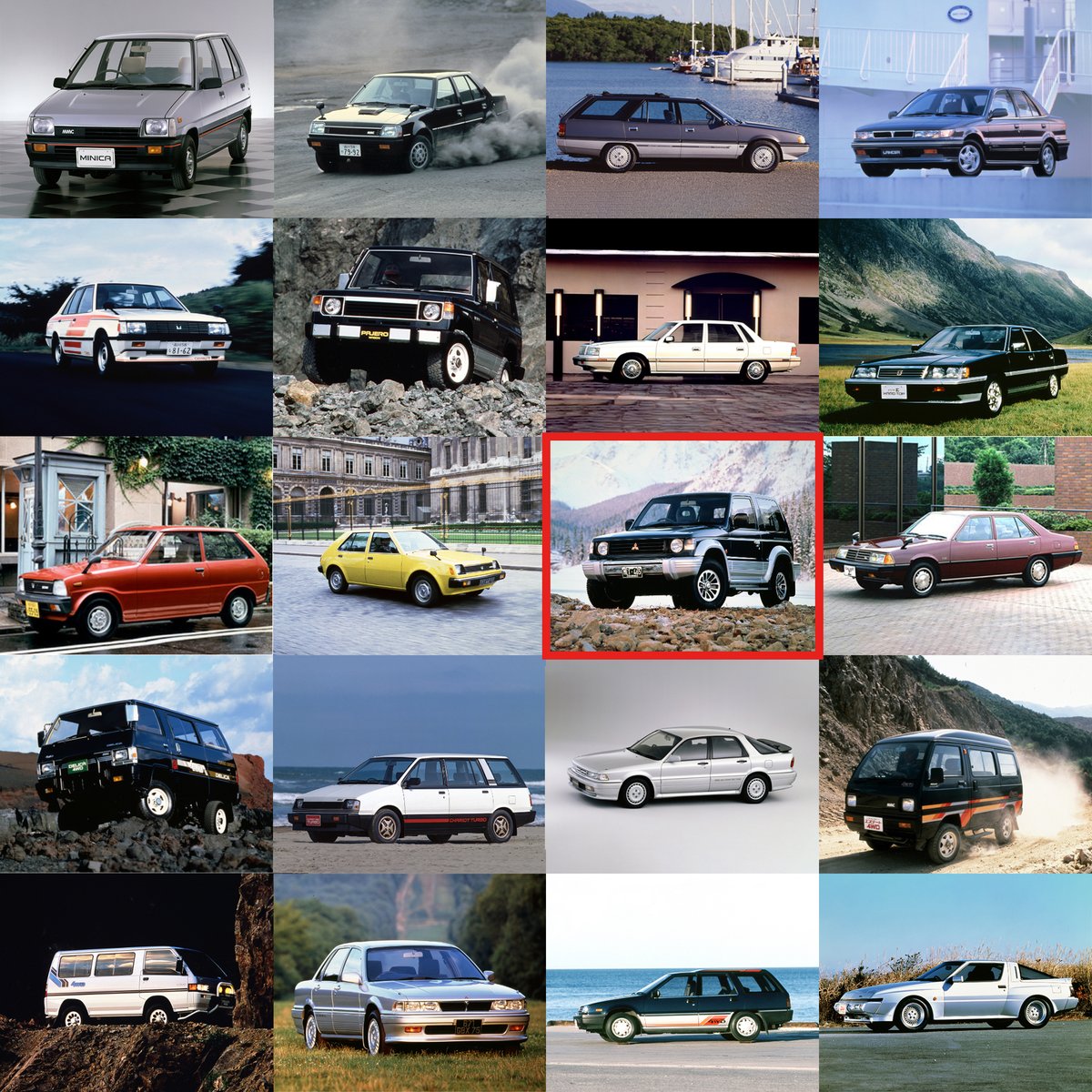 ＼昭和の日 のクイズの答え／
画像の中で昭和に発売されていない一台は、2代目『パジェロ』🚗
1991年1月、初代『パジェロ』から9年ぶりにフルモデルチェンジを実施。
4つのボディタイプを設定し多様なニーズに対応するとともに、走行性能、快適性、安全性などをすべて一新しました✨