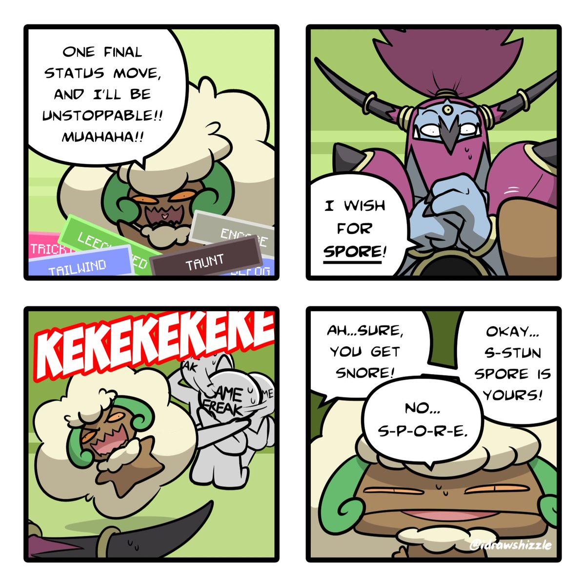 idrawshizzle's tweet image. Comic #473 - Spore #pokemon #comic