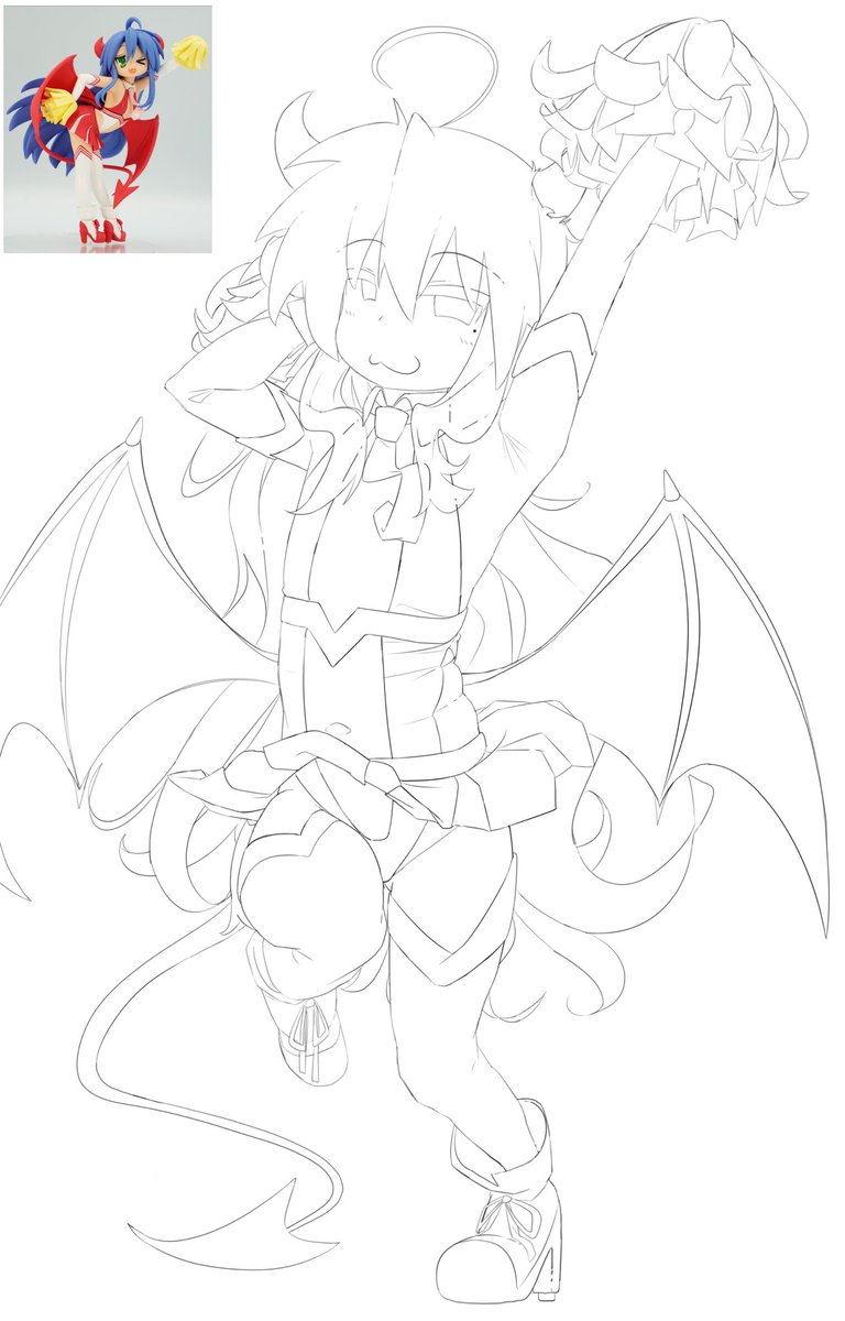 papyopyo313's tweet image. Succubus konata :3

Sketch…
#らきすた #泉こなた #wip