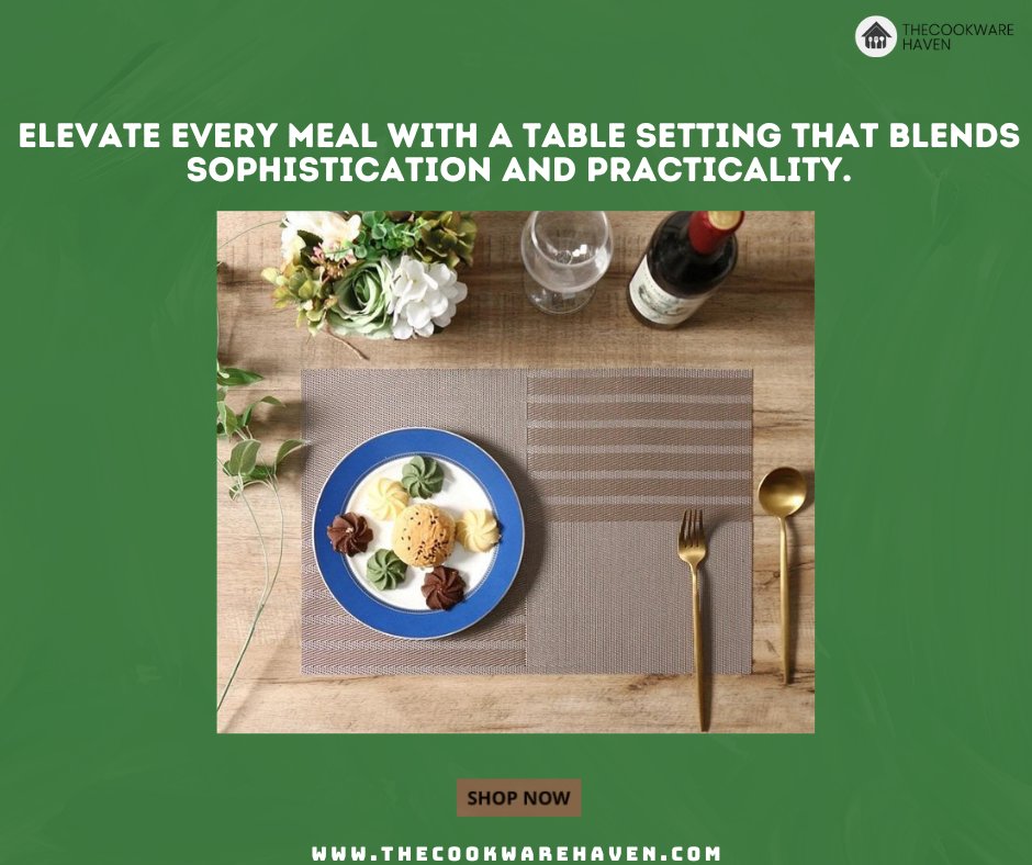 cookwarehaven's tweet image. Upgrade your table setting with a perfect blend of style and functionality. Designed to complement any décor, this setup adds a touch of sophistication while keeping things practical for daily use.

thecookwarehaven.com/.../95-brown-s…...

#TableSetting #DiningStyle #HomeEssentials