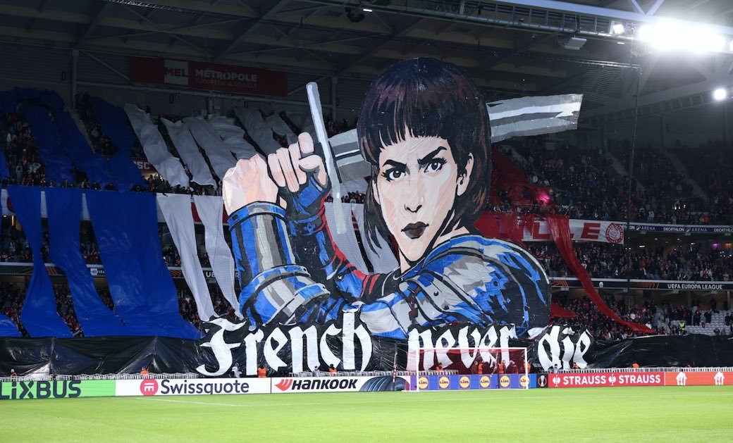 Yes, the PSG tifo against Bayern was very good.

But OSC Lille's Joan of Arc tifo against Aston Villa was even better.