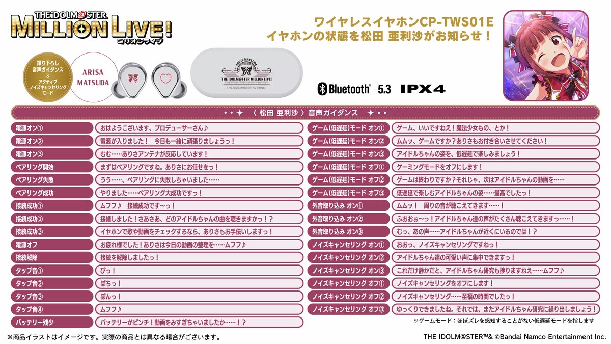onkyodav's tweet image. 🦋「音声ガイダンス」個別詳細🦋 
#ミリオンライブ #idolmaster #ミリオン13th