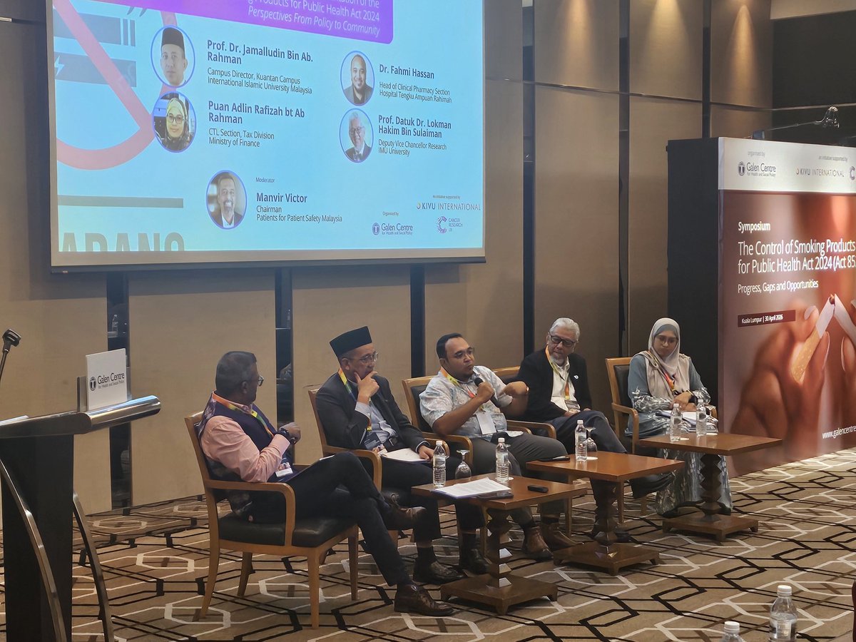 azrulmohdkhalib's tweet image. Happening now! 

Symposium on progress, gaps and opportunities of the control of smoking products for public health act 2024.

Interesting insights on #anti- #tobacco and anti- #vape efforts.