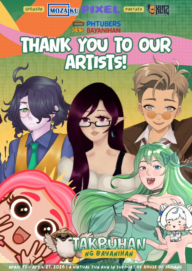 They put color to our Takbuhan ng Bayanihan plans!🎨

Thank you so much to our Takbuhan artists who voluntarily participated in creating our Takbuhan merch!

Our ideas will stay as ideas without you lending your time and creativity! 
#PHTBayanihan4Somang